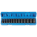 Grey Pneumatic 1203MSD 13-Piece 3/8" Drive Semi Deep 12 Point Metric Impact Socket Set - Pelican Power Tool