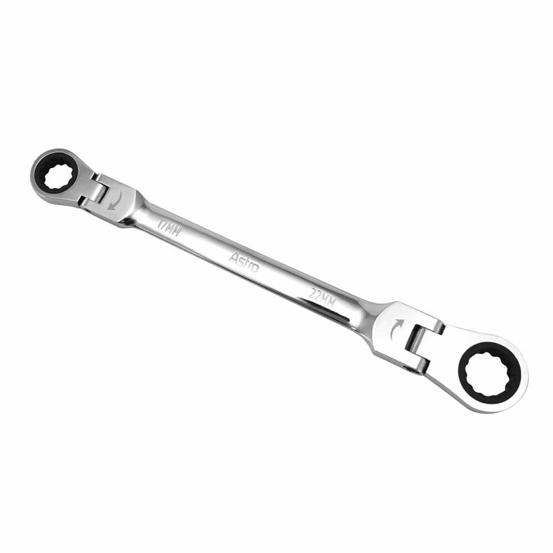 Astro Pneumatic 78300 Ratcheting Double Flex Head Wrench For Nano Socket - Pelican Power Tool