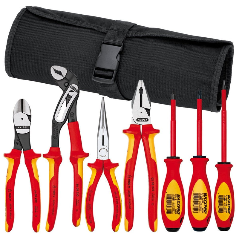 Knipex 9K 98 98 25 US 7-Piece Pliers/Screwdriver Tool Set In A Nylon Pou - Pelican Power Tool