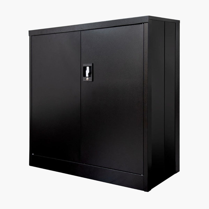 Luxor FOLDCAB3636B Luxor 36" Folding Two-Shelf Metal Storage Cabinet - Pelican Power Tool