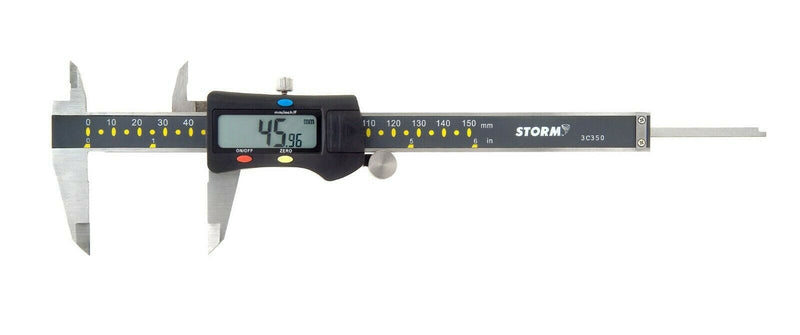 Central Tools 3C350 Digital Caliper With Fractional - Pelican Power Tool