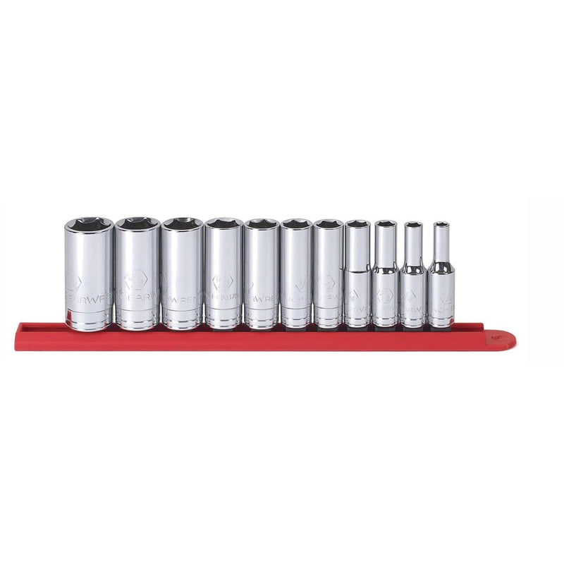 GearWrench 80555 11Pc 3/8" Drive 6Pt Deep Sae Socket Set - Pelican Power Tool