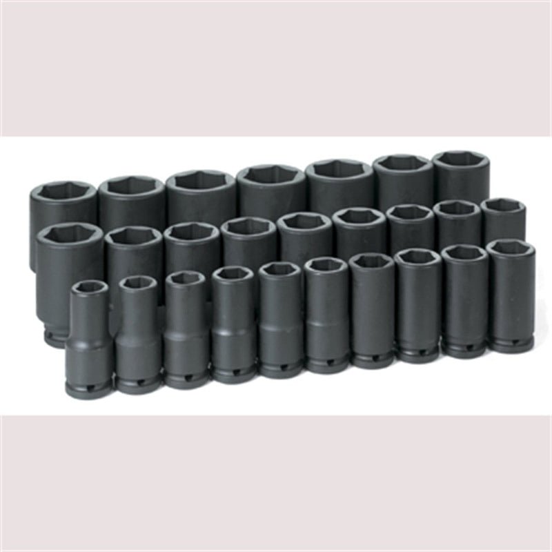 Grey Pneumatic 8026MD 3/4" Dr. 26-Piece Deep Metric Master Set 19-50mm - Pelican Power Tool