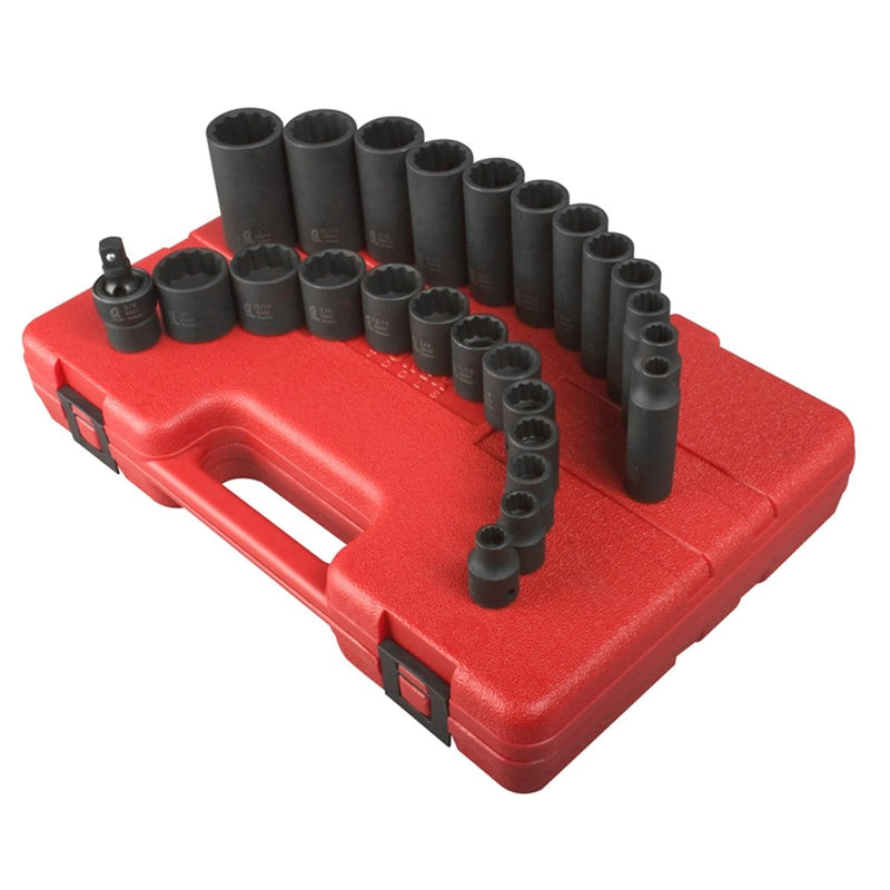 Sunex 3326 25-Piece 3/8 In. Drive 12-Point Maste - Pelican Power Tool