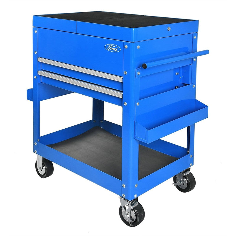 K Tool International 326080 Ford Tool Cart 30" W/Sliding Top,Blue Rotunda Only - Pelican Power Tool