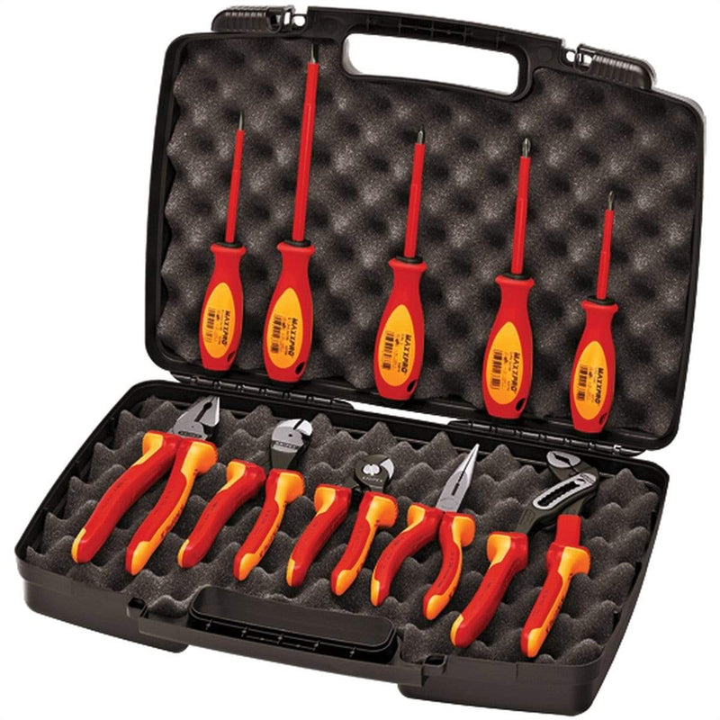 Knipex 9K 98 98 30 US 10-Piece Pliers/Screwdriver Tool Set In Hard Case - Pelican Power Tool