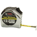K Tool International KTI-72612 1/2" Wide 12' Sae/Met Tape Measure - Pelican Power Tool