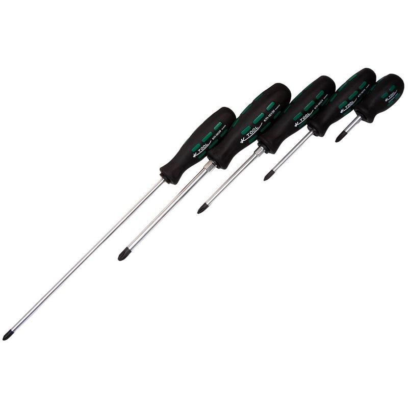 K Tool International KTI-16002 Screwdriver Phillips 5 Pc Set - Pelican Power Tool