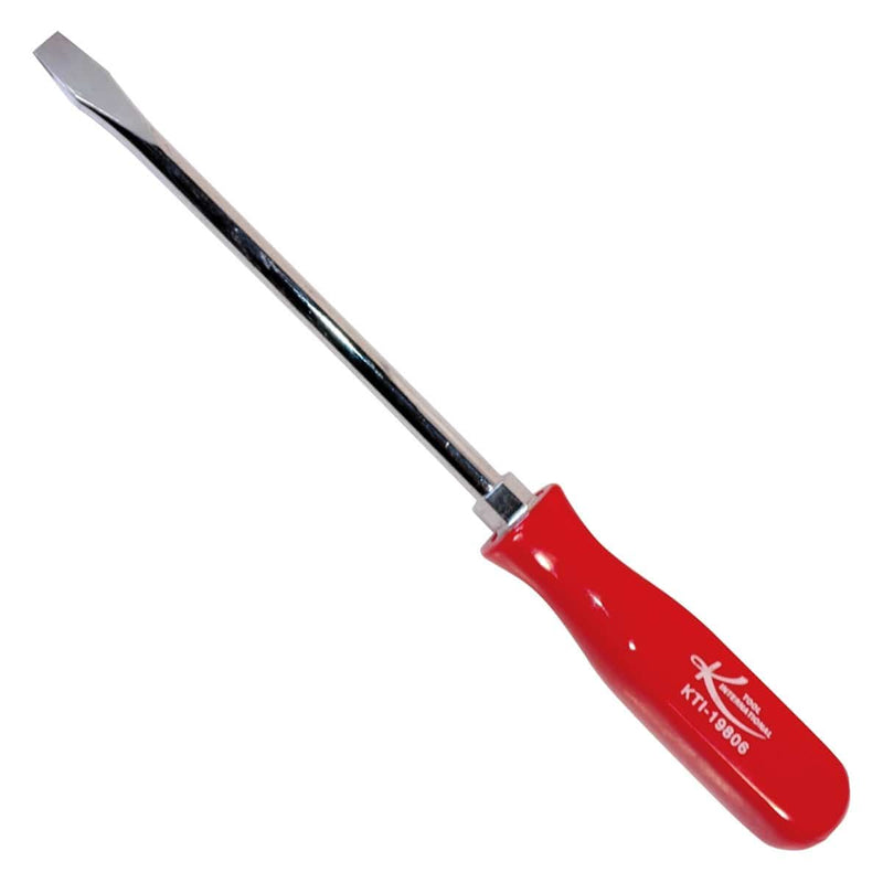 K Tool International KTI-19806 6 In. Slotted Screwdriver With Red Square Handle ( - Pelican Power Tool