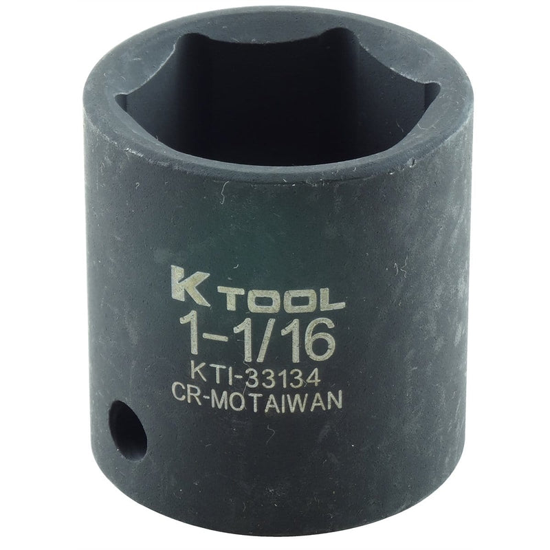 K Tool International KTI-33134 Soc 1-1/16 1/2D Imp 6Pt - Pelican Power Tool
