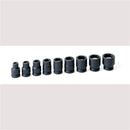 Grey Pneumatic 3/8"DR 9PC MAG IMP 9 Piece 3/8" Drive Standard Length Fractional Magnetic Impact Socket Set - Pelican Power Tool