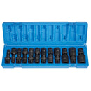 Grey Pneumatic 1212UD 3/8" Dr. 12 Pc. Deep Length Fract. Univ. Set - Pelican Power Tool