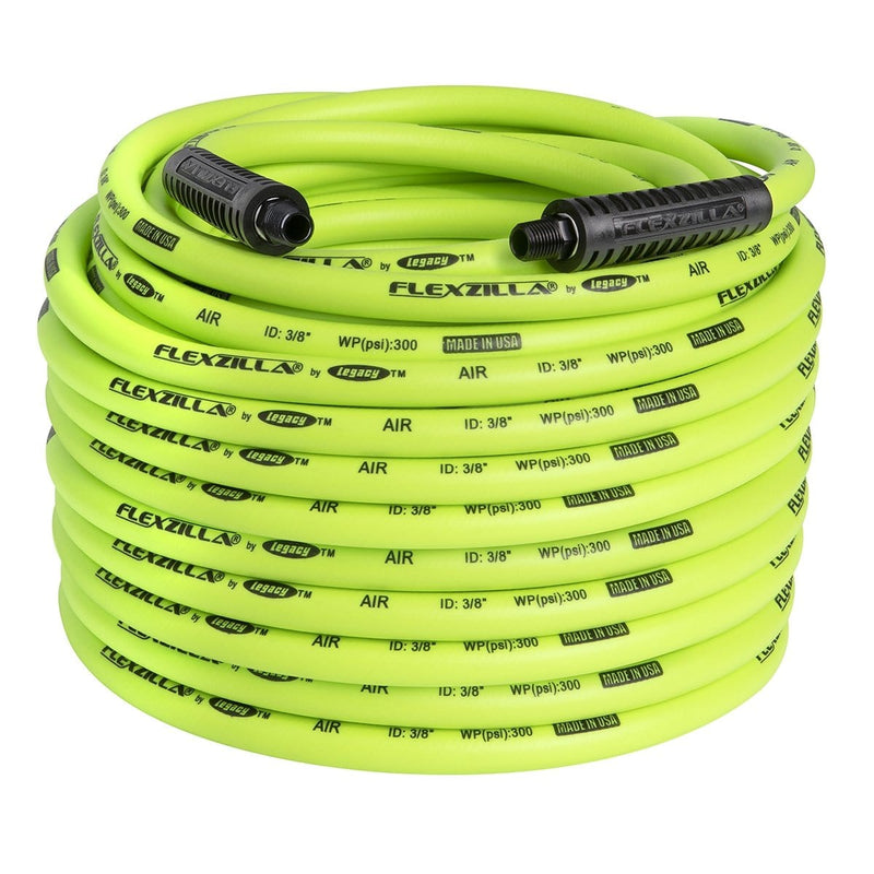 Legacy Manufacturing HFZ38100YW2 3/8 In. X 100 Ft. Air Hose With 1/4 In. - Pelican Power Tool