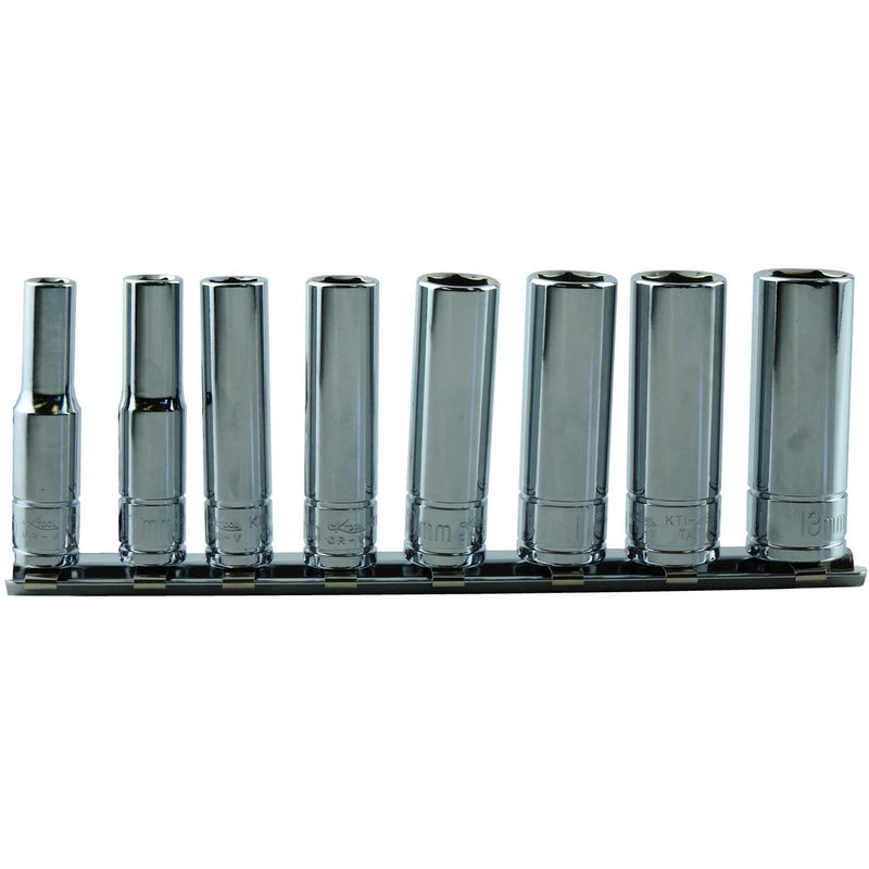 K Tool International KTI-26200 Soc Set 1/4" Dr 8 Pc Mm Deep - Pelican Power Tool