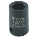 K Tool International KTI-37112 Soc 12Mm 3/8D Imp 6Pt - Pelican Power Tool