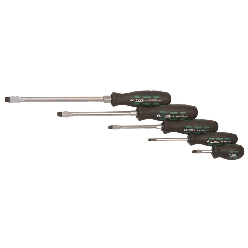 K Tool International KTI-16001 Screwdriver Set Slotted 5 Pc Set - Pelican Power Tool