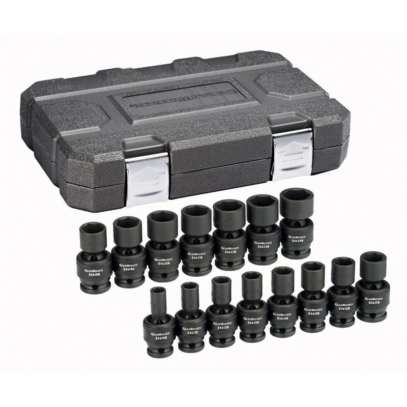 GearWrench 84939N 15 Pc. 1/2" Dr 6 Pt Mm Univ Imp - Pelican Power Tool