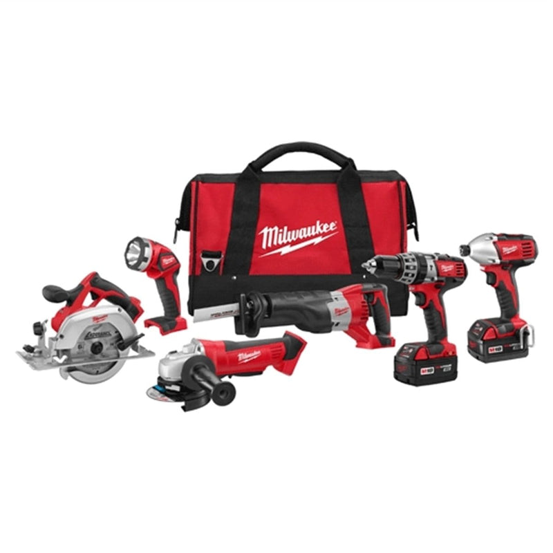 Milwaukee 2696-26 M18 Cordless Lithium-Ion 6-Tool Combo Kit - Pelican Power Tool