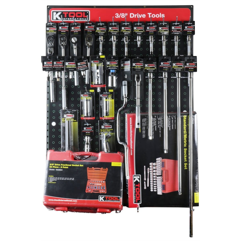 K Tool International KTI-0806 3/8" Dr Tool Display - Pelican Power Tool