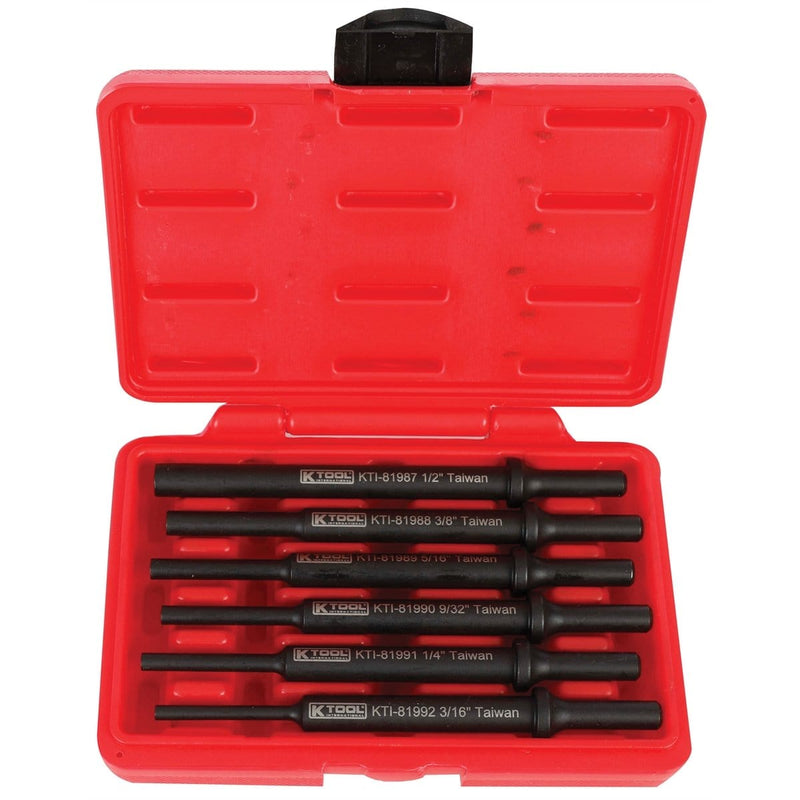 K Tool International SF-5039 6-Piece Air Hammer Drifts Set - Pelican Power Tool