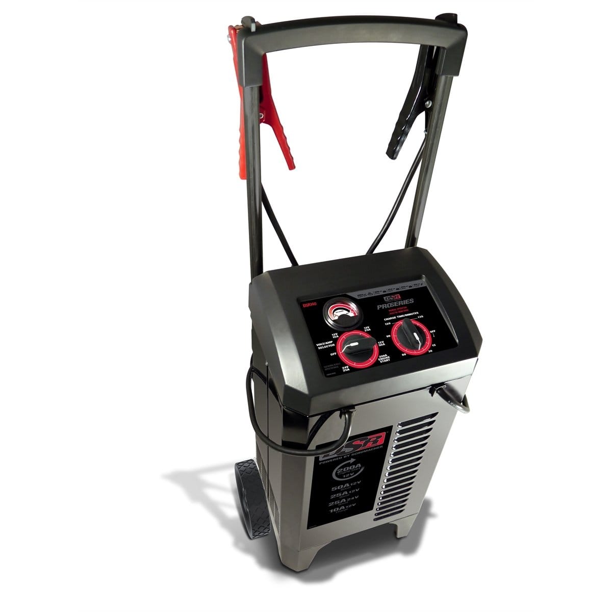 Schumacher Electric DSR140 200/50/25/10 Amp 12/24V Manual Wheel Charge ...