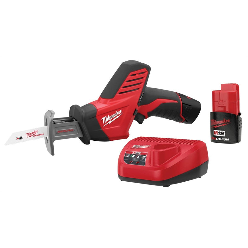 Milwaukee 2420-22 M12 Hackzall Recip Saw (2) Batt Kit - Pelican Power Tool