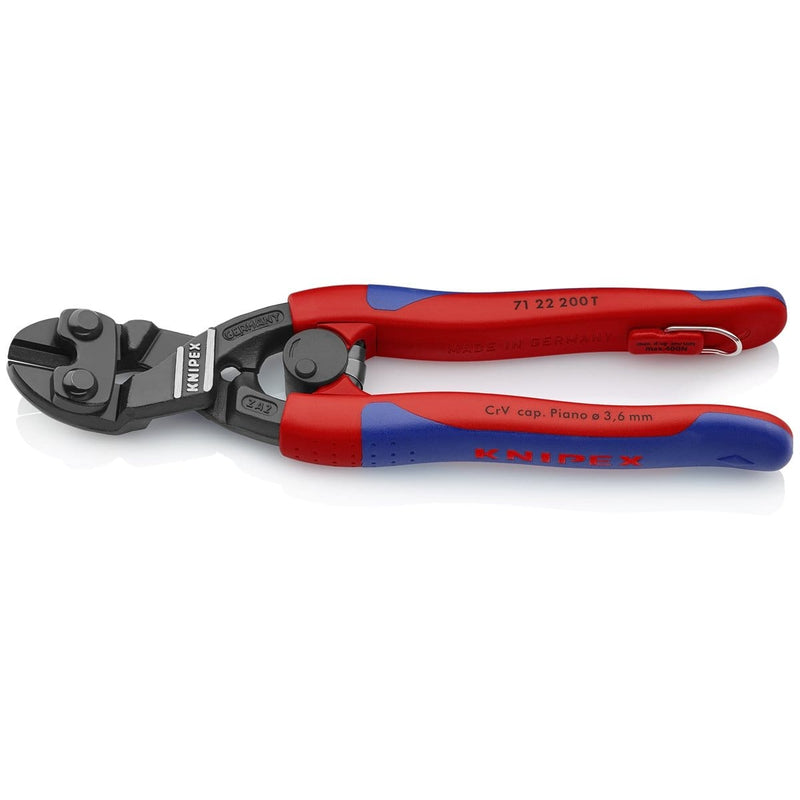 Knipex 71 22 200 T BKA Cobolt Angled Mini Bolt Cutter - Pelican Power Tool