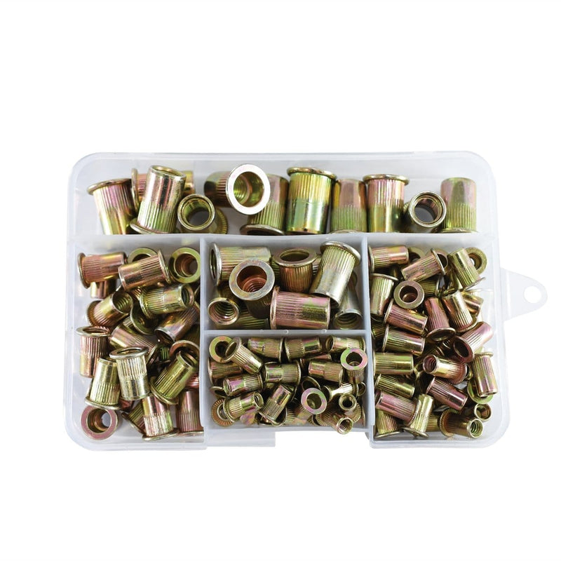 Astro Pneumatic Rn120 120Pc Steel Rivet Nut Assortment - Sae - Pelican Power Tool