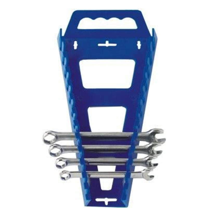 Hansen Global 5300 Univ Wrench Rack, Holds 13 Wrenches, Blue - Pelican Power Tool