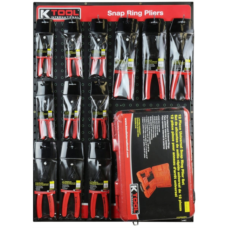 K Tool International KTI-0821 Snap Ring Pliers Display - Pelican Power Tool