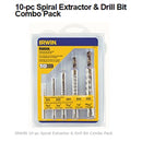 Hanson 11117 Extractor Spiral Set 10Pc Screw&Cobalt Drill Bit - Pelican Power Tool