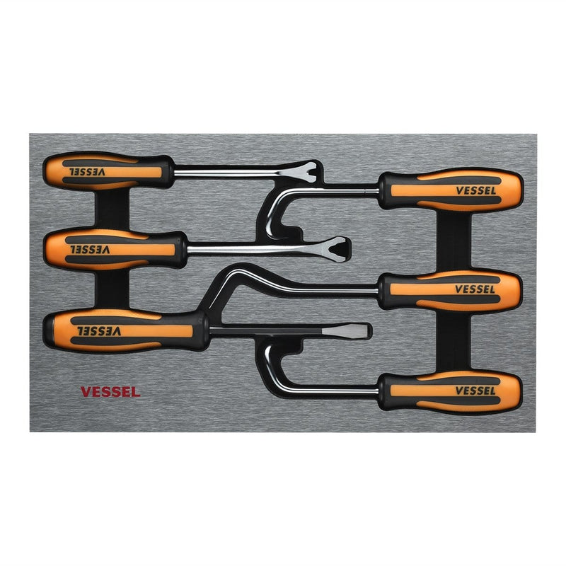 VESSEL TOOL U.S.A INC 9706EVA 970 Megadora Body Shop 6Pcs Set In Eva Foam - Pelican Power Tool