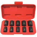 K Tool International KTI-37100 Soc Set Imp Mm 10 Pc 3/8" Dr Std. - Pelican Power Tool