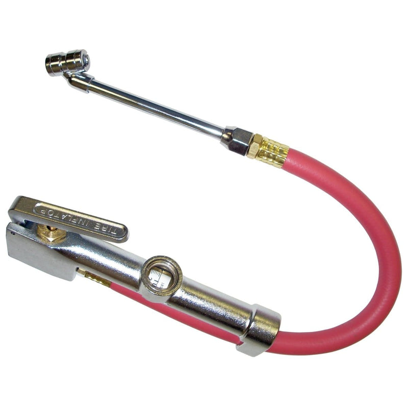 K Tool International KTI-89002 Tire Inflator Gauge With Dual-Head Chuck - Pelican Power Tool