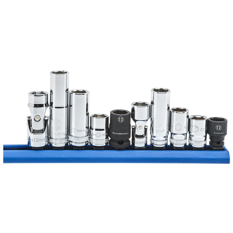 GearWrench 80576 10 Pc. 1/4" And 3/8" Drive 12Mm Socket Set - Pelican Power Tool