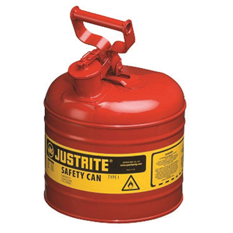 Justrite Mfg. Co. 7120100 2Gal/7.5L Safety Can Red - Pelican Power Tool