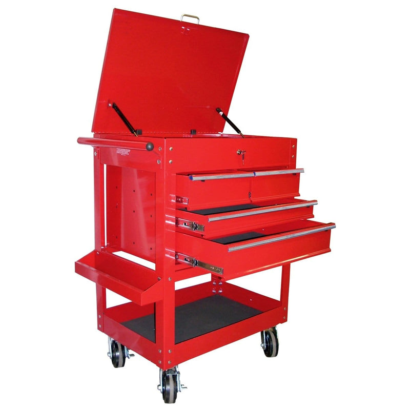 K Tool International KTI-75140 Heavy Duty 4-Drawer Tool Cart, Red - Pelican Power Tool