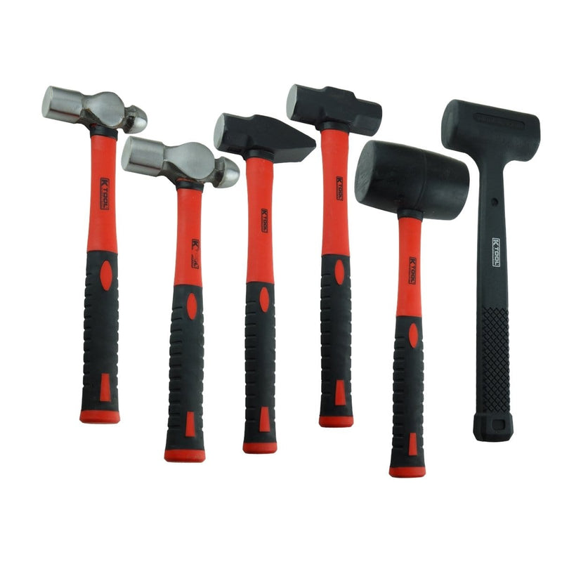 K Tool International LK18120501 6-Piece Hammer Set - Pelican Power Tool