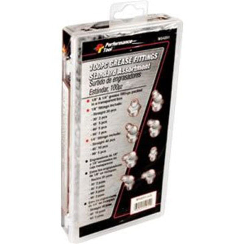 Wilmar Corp. / Performance Tool W54251 100Pc Std. Grease Fitting Asso - Pelican Power Tool