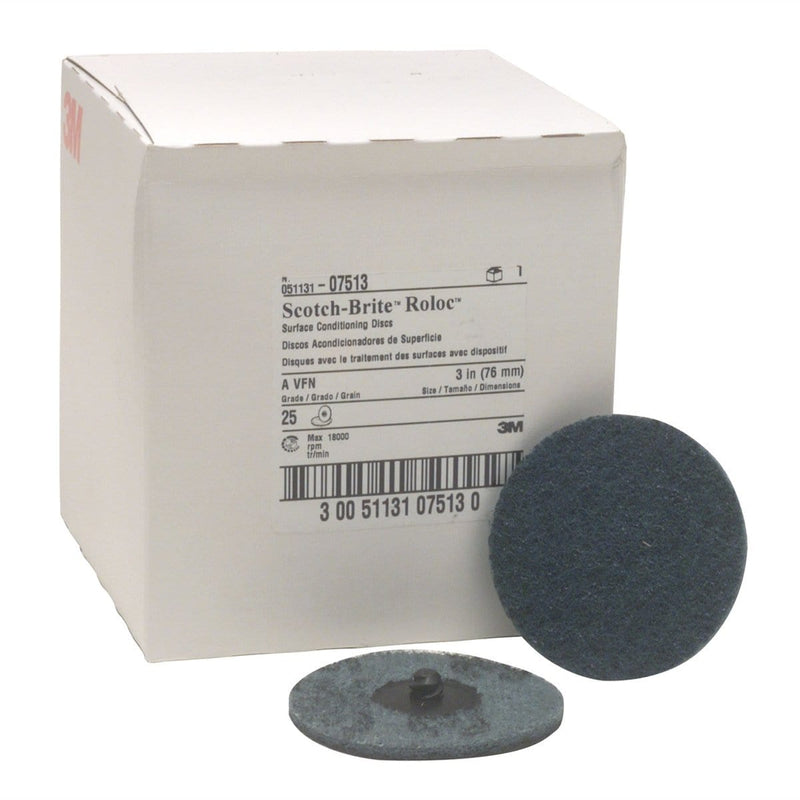 3M 7513 25/Bx Disc Roloc 3 Vf Blue - Pelican Power Tool