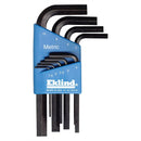 Eklind Tool Company 10509 Hex Key Set 9 Pc Metric Short 1.5-10Mm - Pelican Power Tool