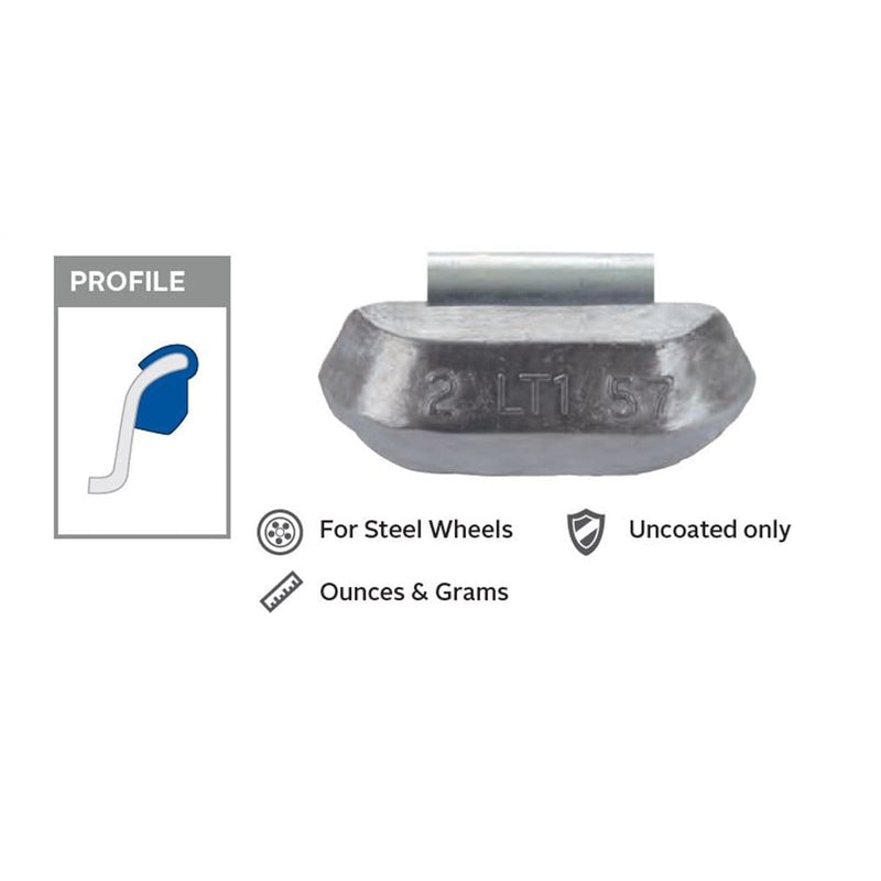 Wegmann Automotive LT1Z-005 Box/25 Zinc Lt. Truck Weights - Pelican Power Tool