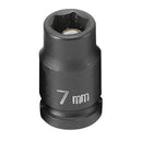 Grey Pneumatic 907MG 1/4 in. Drive x 7mm Magnetic Standard - Pelican Power Tool