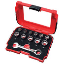 K Tool International KTI20020 Multi Plus Close Qtr Spline Soc 1/4" Set 12Pc - Pelican Power Tool