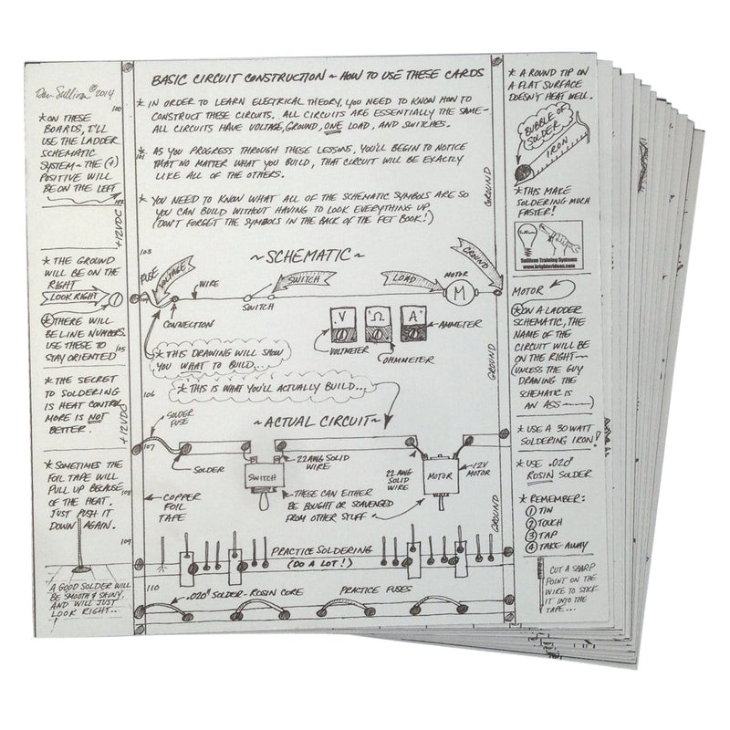 Electronic Specialties 186 Hands On-Line Electrical Training Cards - Pelican Power Tool