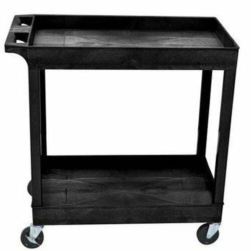 Luxor EC11-B Luxor E-Series 2-Shelf Utility Cart - Pelican Power Tool