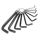 K Tool International KTI-71420 Hex Key Set 10 Pc. Sae 1/16In.-3/8In. On A Ring - Pelican Power Tool