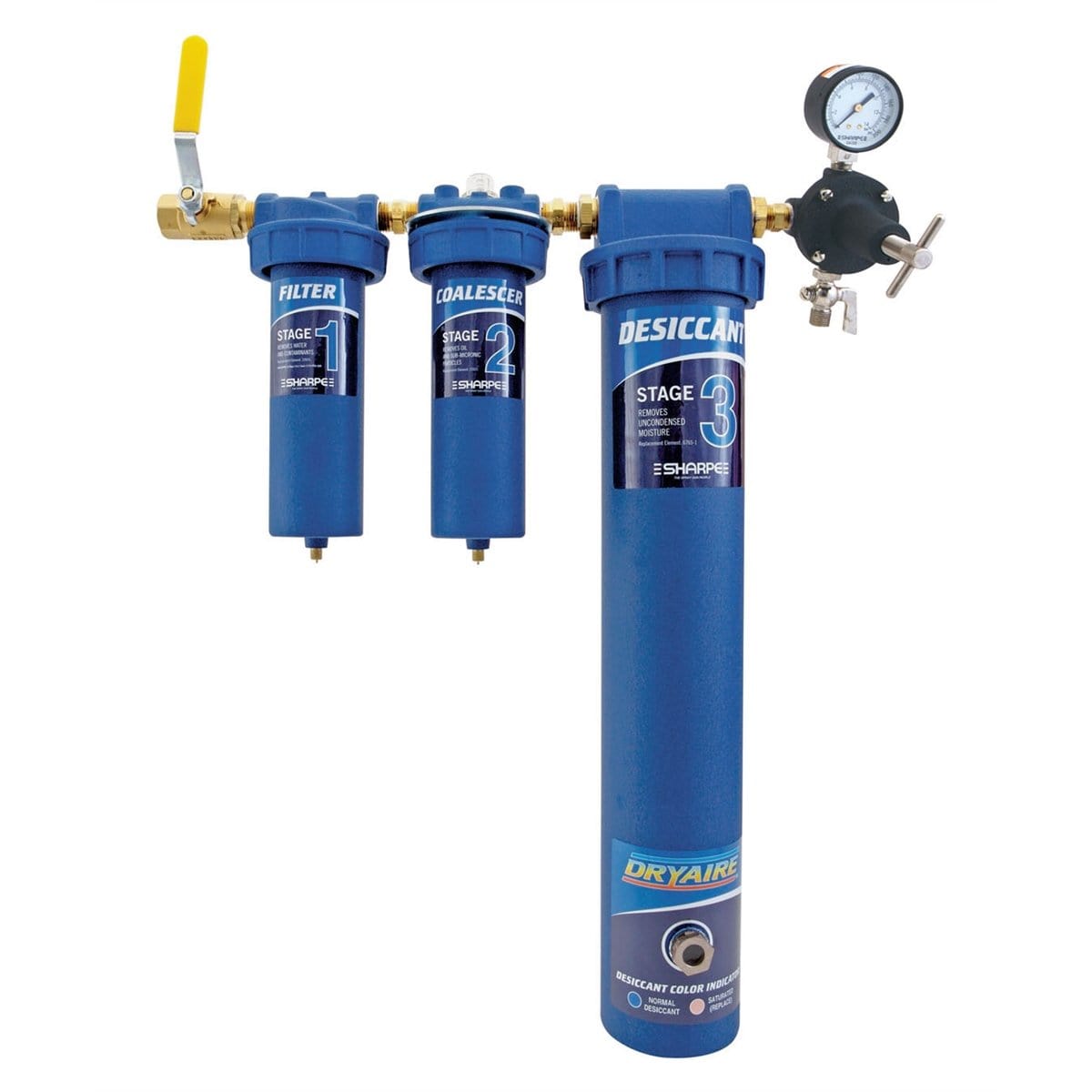Sharpe Manufacturing 6760 Filter Air / Air Dryer 3 Stage Desiccant Sys ...