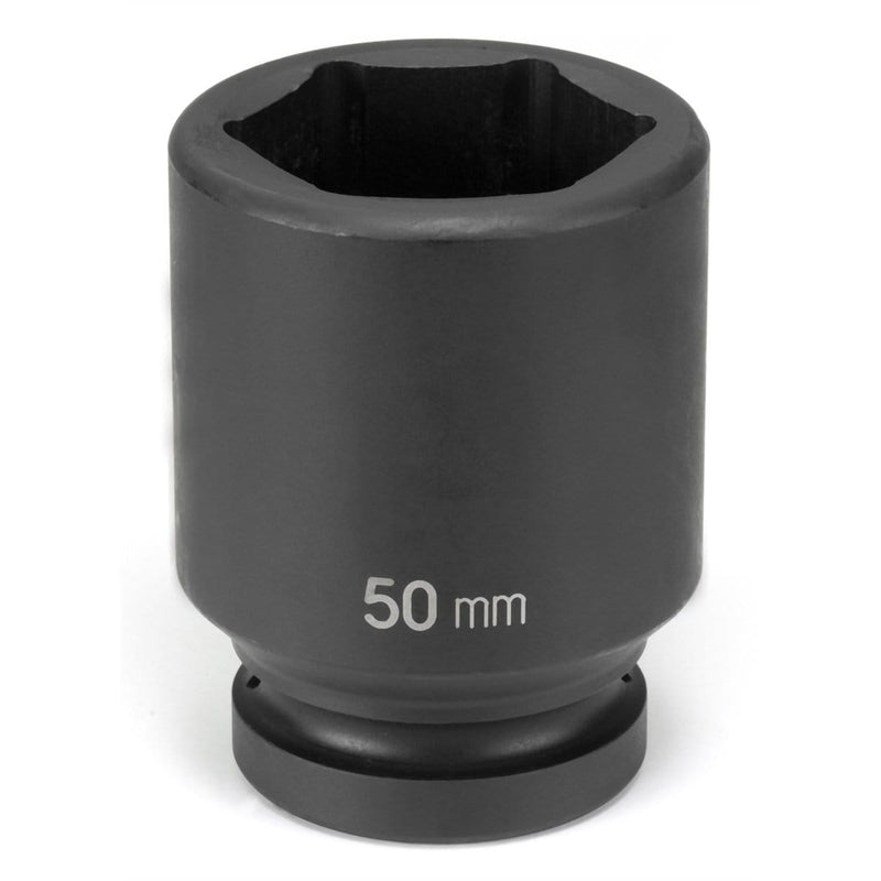 Grey Pneumatic 1" Drive x 50mm Deep 1" Drive 6 Point Metric Deep Impact Socket - 50mm - Pelican Power Tool