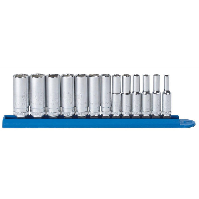 GearWrench 80304 13Pc 1/4" Drive 6Pt Deep Metric Socket Set - Pelican Power Tool